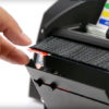 LD6025, electric label dispenser, dispenses short-length and tiny barcode labels